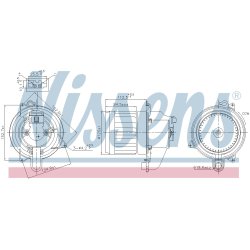 Heater Blower Motor NISSENS 87609 OE Ref 272107379R