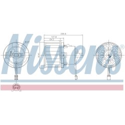 Heater Blower Motor NISSENS 87610 OE Ref 1610497180