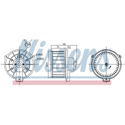 Heater Blower Motor NISSENS 87615 OE Ref 8710320160