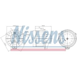 Heater Blower Motor NISSENS 87620 OE Ref 8710302070