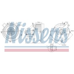 Heater Blower Motor NISSENS 87624 OE Ref 9119001