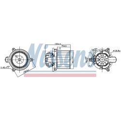 Heater Blower Motor NISSENS 87626 OE Ref 97113B9000