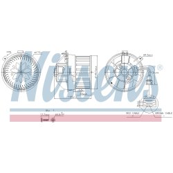 Heater Blower Motor NISSENS 87628 OE Ref 77365861