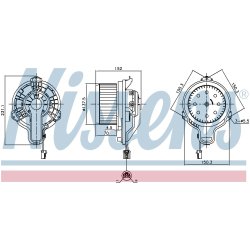 Heater Blower Motor NISSENS 87648 OE Ref 2240320