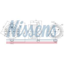 Heater Blower Motor NISSENS 87739 OE Ref 79310SWWG11