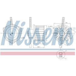 Heater Blower Motor NISSENS 87753 OE Ref 7425064J02