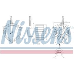 Heater Blower Motor NISSENS 87756 OE Ref 7415076K01