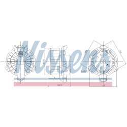 Heater Blower Motor NISSENS 87787 OE Ref 8710302200 NISSENS
