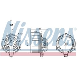 Heater Blower Motor NISSENS 87819 OE Ref 2311104 NISSENS