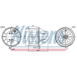 Heater Blower Motor NISSENS 87832 OE Ref A0038300108 NISSENS