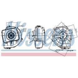 Heater Blower Motor NISSENS 87837 OE Ref 90535115 NISSENS