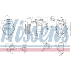 AC Compressor NISSENS 890012