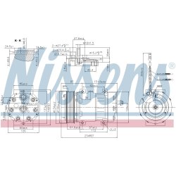 AC Compressor NISSENS 890221 OE Ref 1935617 NISSENS