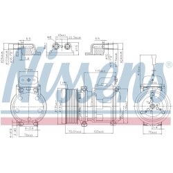 AC Compressor NISSENS 890331 OE Ref 5412301111