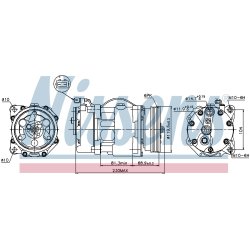 AC Compressor NISSENS 89040 OE Ref 1067111 NISSENS