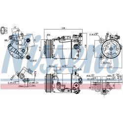 AC Compressor NISSENS 890601 OE Ref 64529299329 NISSENS