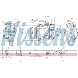 AC Compressor NISSENS 890696 OE Ref 0032302911