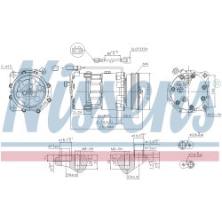 AC Compressor NISSENS 890761 OE Ref 1111419 NISSENS