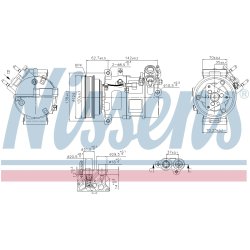 AC Compressor NISSENS 890776 OE Ref 36011415 NISSENS