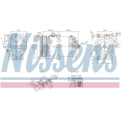 Compressor NISSENS 890897 OE Ref 977013X101