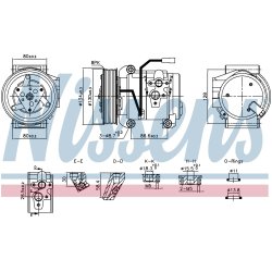 Compressor NISSENS 890957 OE Ref A9362300111
