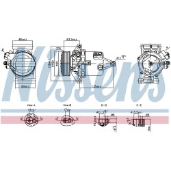 Compressor NISSENS 890980 OE Ref 926006053R