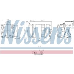 AC Compressor NISSENS 891000 OE Ref 7485127642