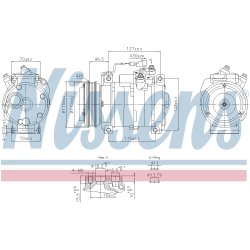 AC Compressor NISSENS 891005 OE Ref 5801362246