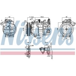 Compressor NISSENS 891043 OE Ref 926006231R