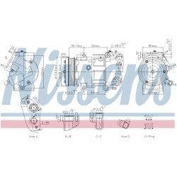 Compressor NISSENS 891109 OE Ref 9829934580