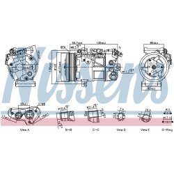 Compressor NISSENS 891141 OE Ref 926004EB2A