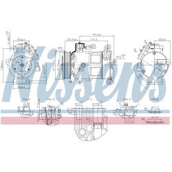 Compressor NISSENS 891186 OE Ref K68354568AA