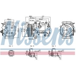 Compressor NISSENS 891201 OE Ref 9827596080