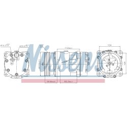 AC Compressor NISSENS 89160 OE Ref 2763000QAN NISSENS