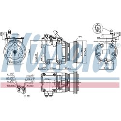 AC Compressor NISSENS 89253 OE Ref 9770122261 NISSENS