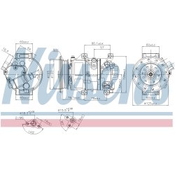 AC Compressor NISSENS 89309 OE Ref 8831005101 NISSENS
