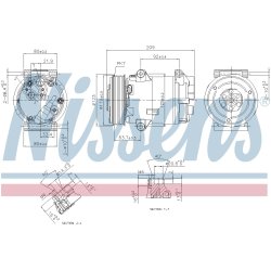 AC Compressor NISSENS 89323 OE Ref 82 00 678 499 NISSENS