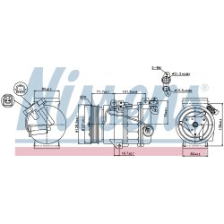 AC Compressor NISSENS 89386 OE Ref 8200898810 NISSENS