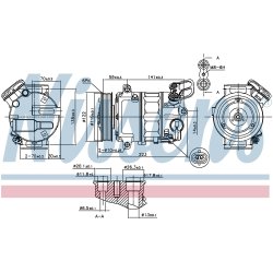 AC Compressor NISSENS 89420 OE Ref 13250607 NISSENS