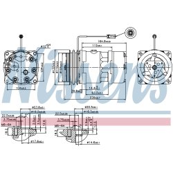 AC Compressor NISSENS 89439 OE Ref 11412632 NISSENS