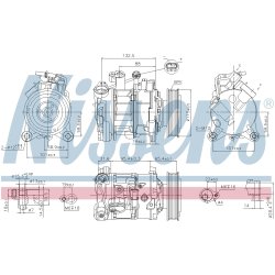 AC Compressor NISSENS 89593 OE Ref 64529223695 NISSENS