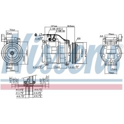 AC Compressor NISSENS 89699 OE Ref 500381465 NISSENS