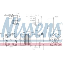 AC Compressor NISSENS 899917 OE Ref 5700334 NISSENS