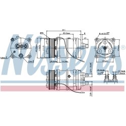 AC Compressor NISSENS 899919 OE Ref 51779707004 NISSENS
