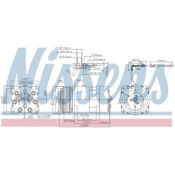 AC Compressor NISSENS 899928 OE Ref FLX7-4864 NISSENS
