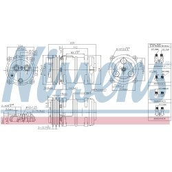AC Compressor NISSENS 899946 OE Ref 43555129 NISSENS