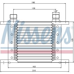 Engine Oil Cooler - Nissens NISSENS 90063