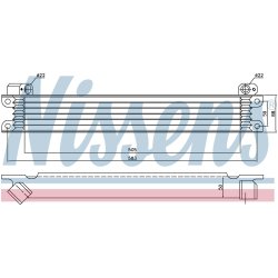 Engine Oil Cooler NISSENS 90615 OE Ref 60 25 310 186 NISSENS