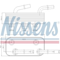 Automatic Transmission Oil Cooler NISSENS 90657 OE Ref 17221436258 NISSENS