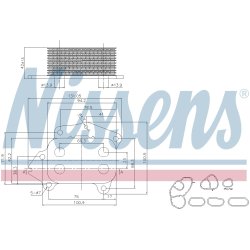 Engine Oil Cooler NISSENS 90670 OE Ref 1103 N9 NISSENS